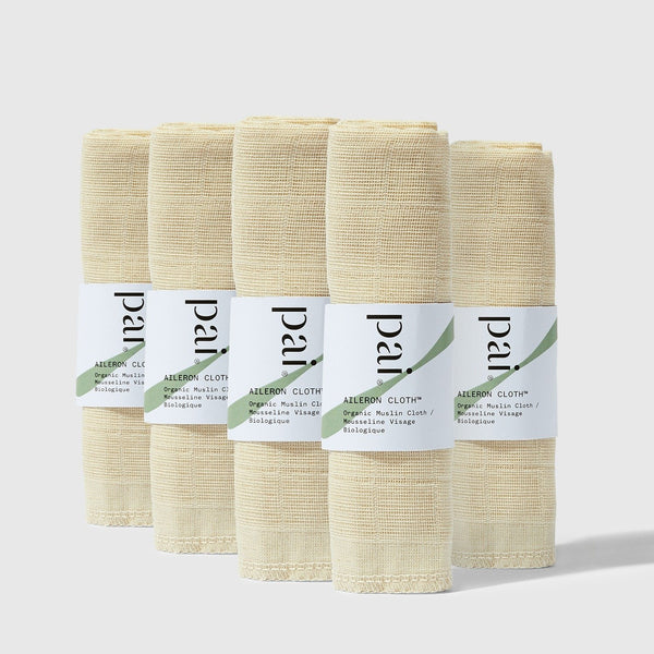 Pai Skincare Cloth The Aileron Cloths Exfoliating Organic Muslin Cloths